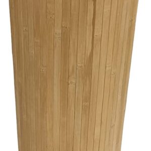 Tappeto Cucina Stuoia Passatoia Gommata Bamboo Naturale Antiscivolo 9Misure tinta unita rm