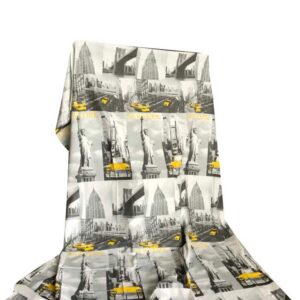 Telo Arredo P Copritutto Copridivano Copriletto New York 100% Robusto Cotone