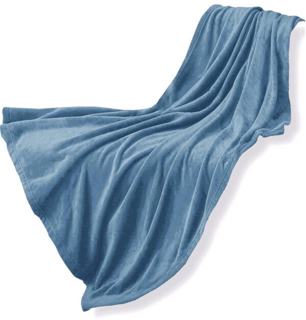 Plaid Coperta Velvet Tinta Unita Soffice Pile effetto Velluto rm