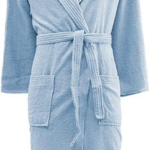 Accappatoio Uomo e Donna in Spugna con Cappuccio 100% Cotone Morbido, Resistente, Lavabile in Lavatrice, Stirabile,