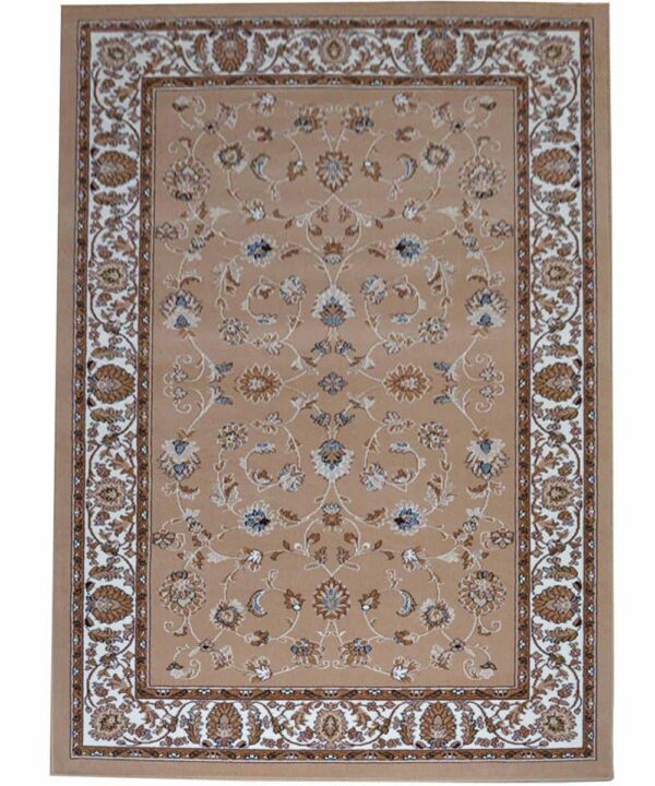 Tappeto Classico Persiano Mano Lana Royal King 079ch Ingresso Soggiorno Camera Ufficio Corsia Passatoia (Beige, Parure