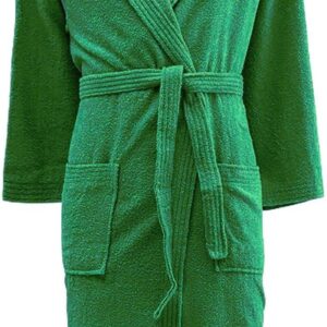 Accappatoio Uomo e Donna in Spugna con Cappuccio 100% Cotone Morbido, Resistente, Lavabile in Lavatrice, Stirabile,