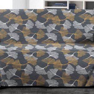 Copritutto Arredatutto Telo arredo Copridivano Copriletto Ginko Letto Divano 100% Puro Cotone Misure Maxi (Piombo