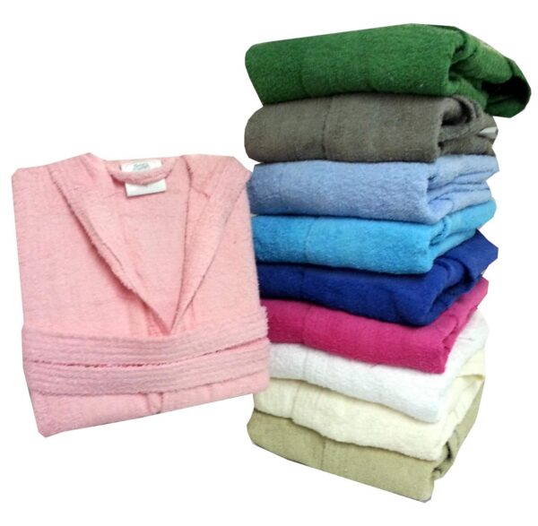 Accapatoio Spugna 100% Cotone Con Cappuccio