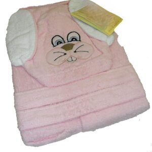Accappatoio Bimbo Bimba Spugna 100% Cotone Papera Rana Coniglio