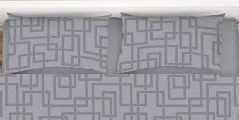 Coppie Federe Guanciali Simpatiche 50x80 100% Cotone Lab Tortora Grigio o Verde AT