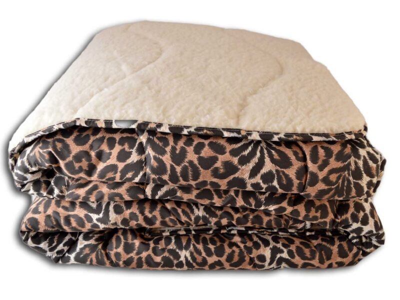 Trapunta Invernale Microfibra e Pelliccetta Leopardata Caldissima im